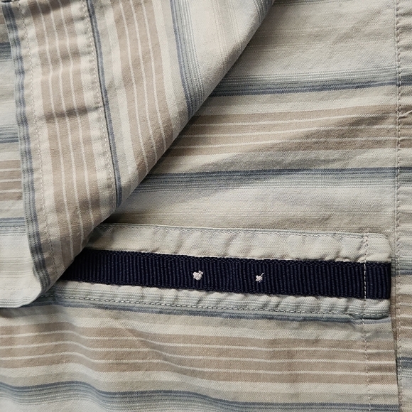 𝅺horny Toad Gray Striped Button-Up Shirt - Picture 5 of 9